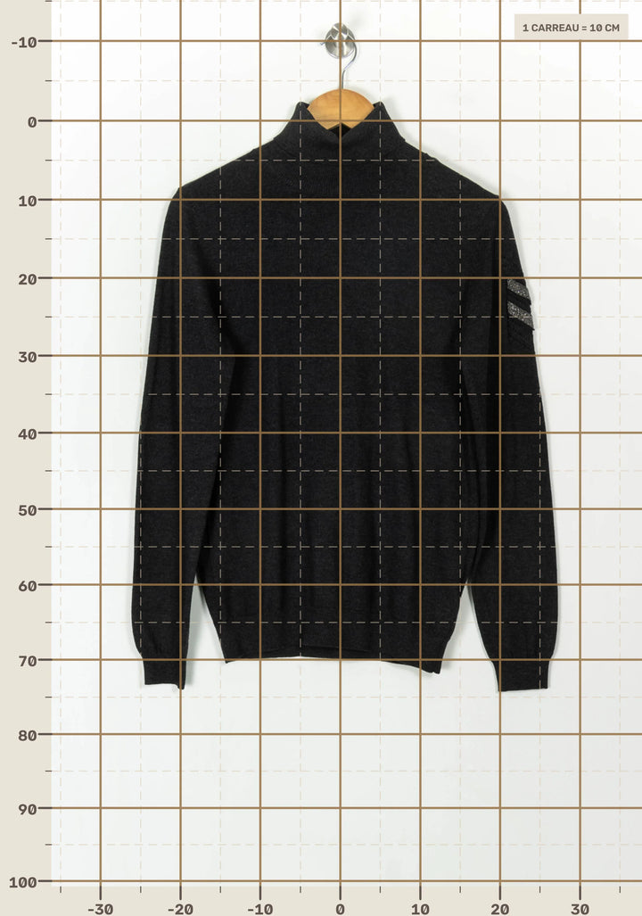 Pull Gris - Taille S/36 de la marque IKKS | PARAD119197 - Vendu par Paradigme - Image 4
