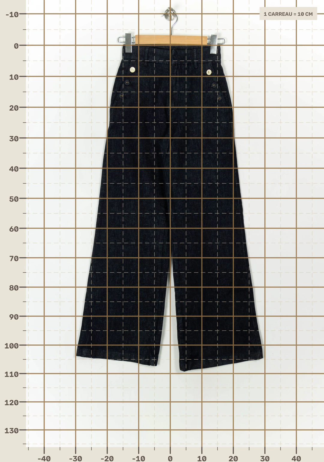 Jean Large Bleu - Taille XS/34 de la marque I.Code | PARAD119198 - Vendu par Paradigme - Image 4