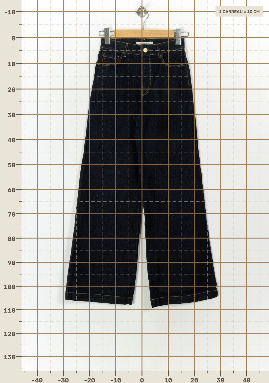 Jean Large Bleu - Taille XS/34 de la marque I.Code | PARAD119201 - Vendu par Paradigme - Image 4