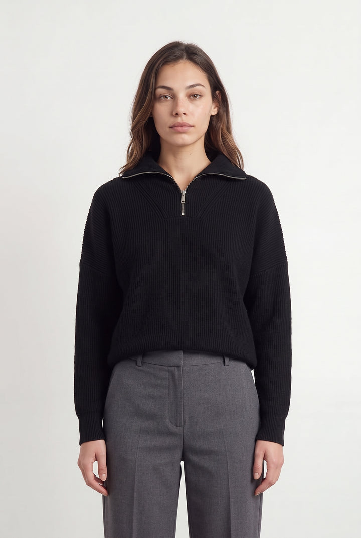 Pull Noir - Taille XS/34 de la marque IKKS | PARAD119202 - Vendu par Paradigme - Image 1
