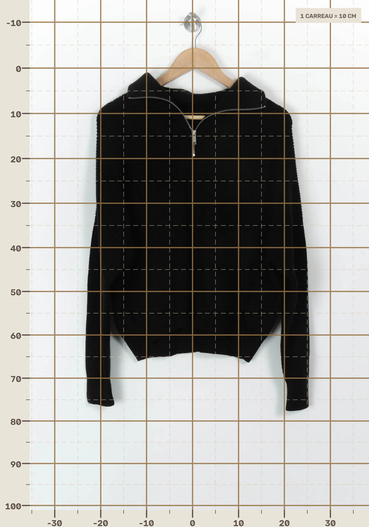 Pull Noir - Taille XS/34 de la marque IKKS | PARAD119202 - Vendu par Paradigme - Image 4