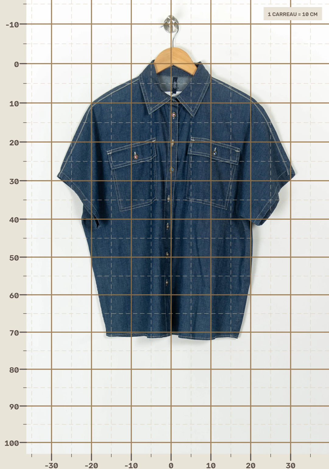 Chemise en jean bleue - Taille L/40 de la marque Liu Jo | PARAD119205 - Vendu par Paradigme - Image 4