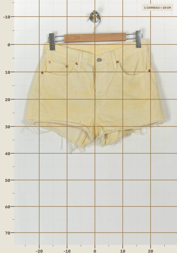 Short en Jean Jaune - Taille L/40 de la marque Levi&