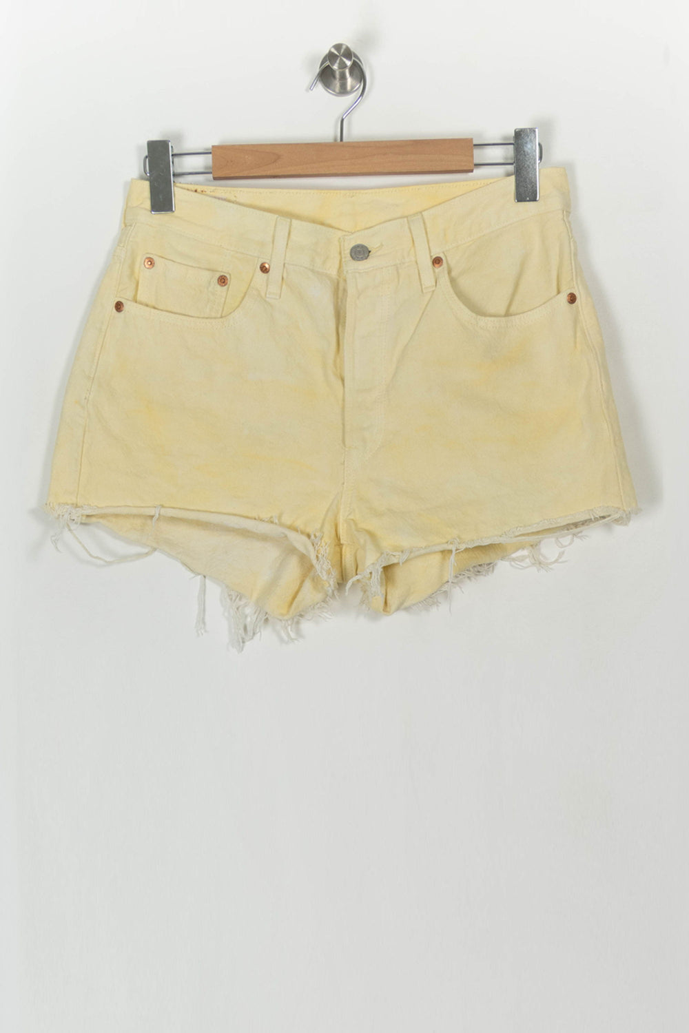 Short en Jean Jaune - Taille L/40 de la marque Levi's | PARAD119207 - Vendu par Paradigme - Image 2