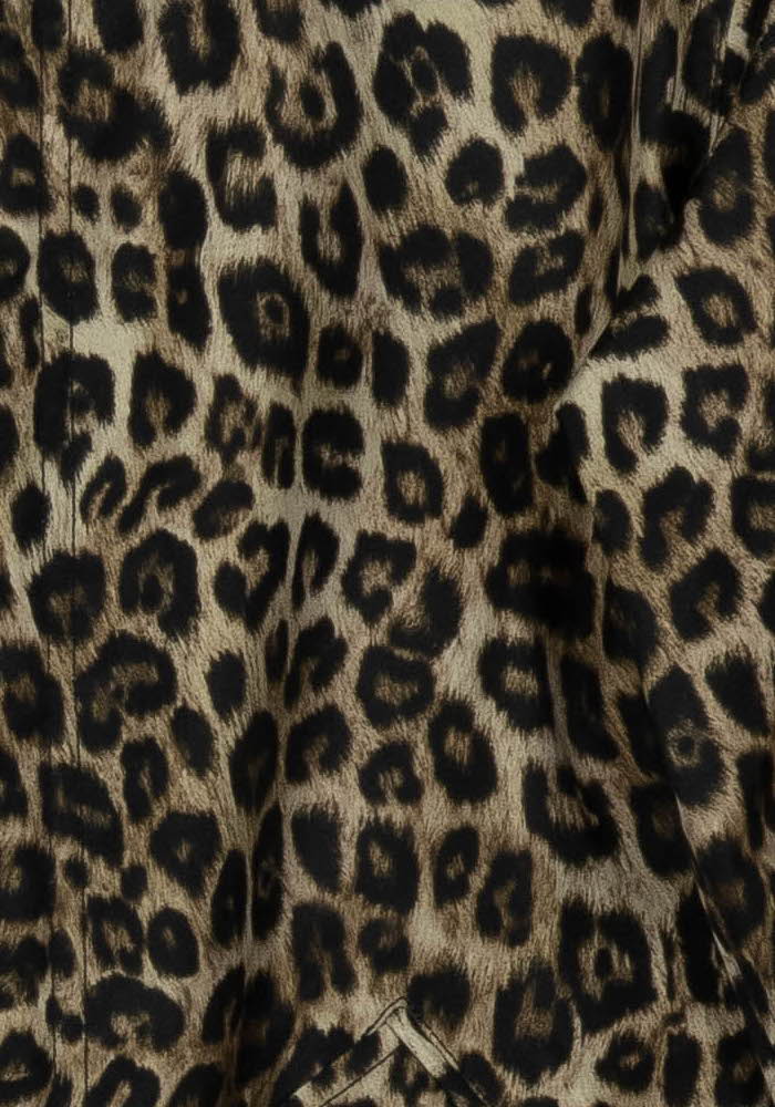 Parka Léopard Marron et Noir - Taille XXS/32 de la marque The Kooples | PARAD119209 - Vendu par Paradigme - Image 3