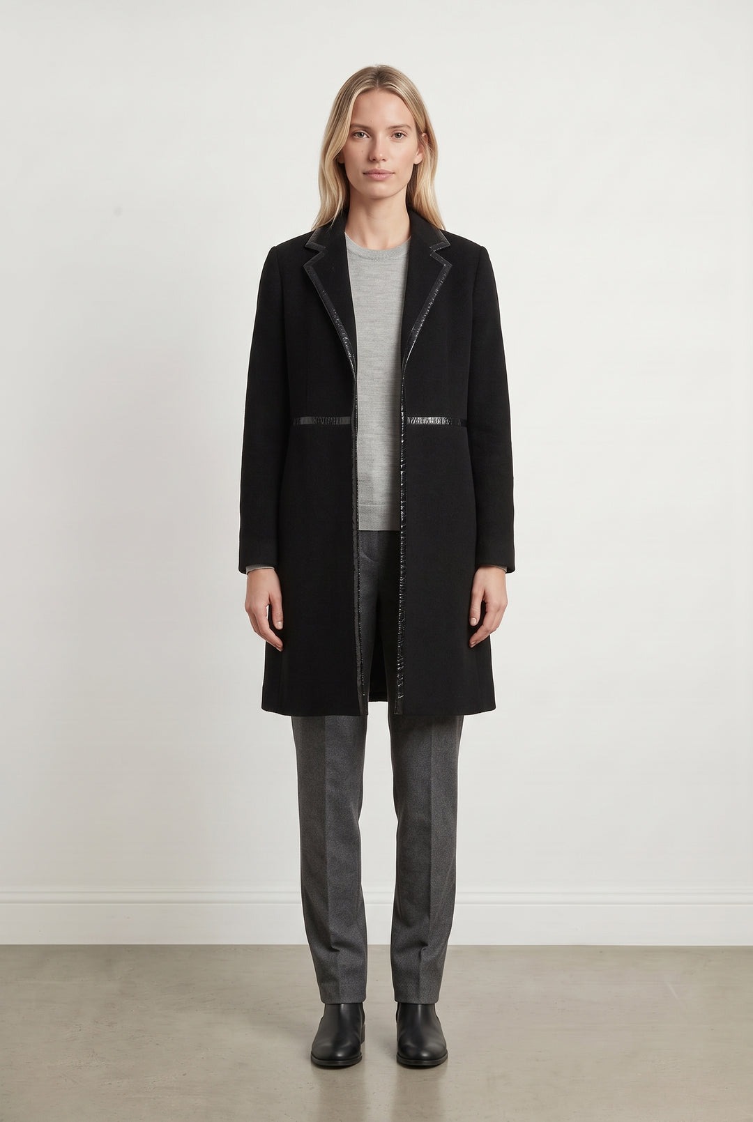 Manteau Noir - Taille M/38 de la marque Longchamp | PARAD119210 - Vendu par Paradigme - Image 1