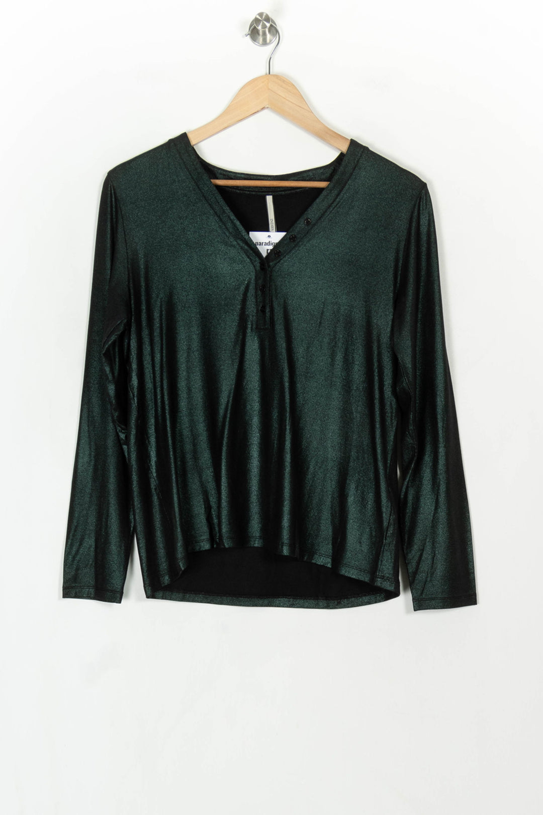 Blouse Verte - Taille XL/42 de la marque Indies | PARAD119211 - Vendu par Paradigme - Image 2