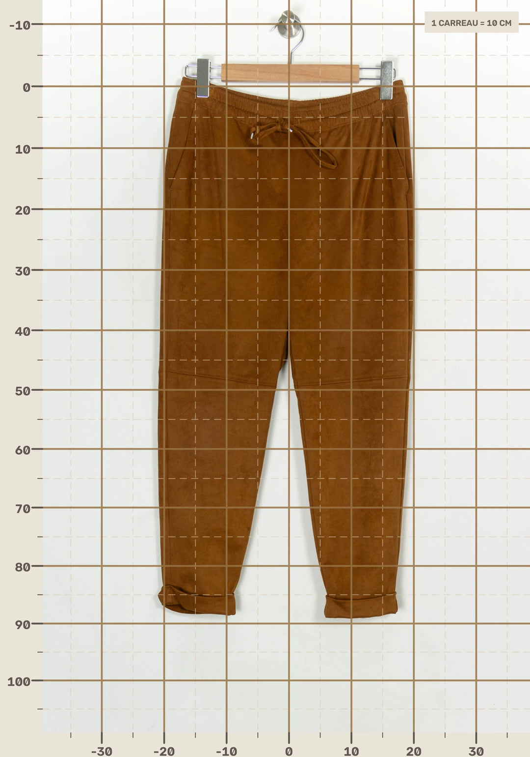 Pantalon Marron - Taille M/38 de la marque Indies | PARAD119212 - Vendu par Paradigme - Image 4