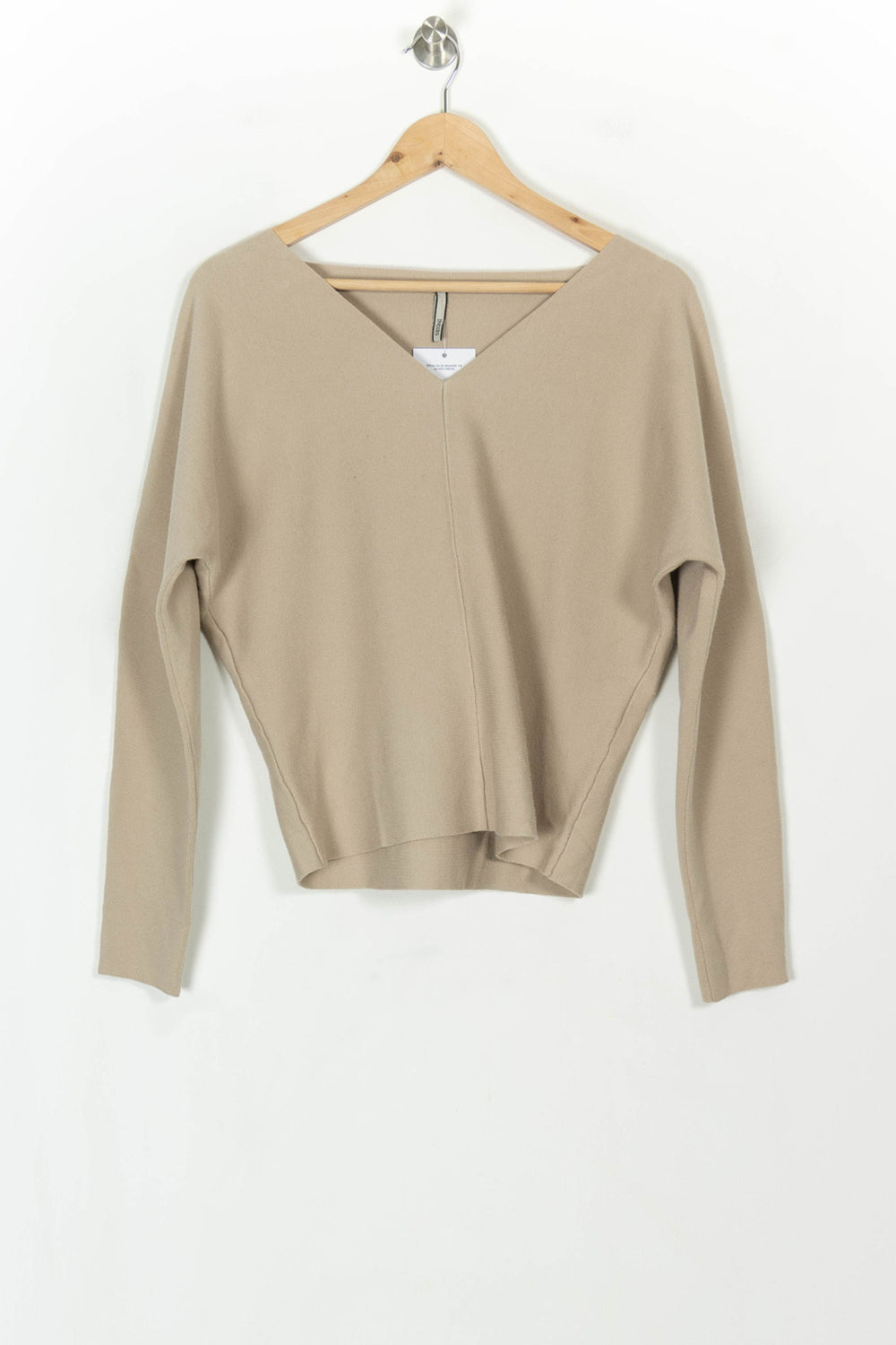 Pull Beige - Taille M/38 de la marque Indies | PARAD119214 - Vendu par Paradigme - Image 2