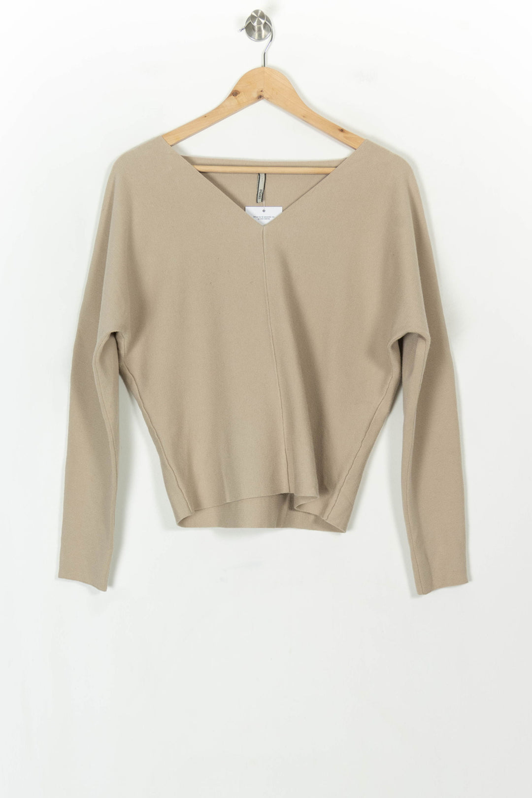 Pull Beige - Taille M/38 de la marque Indies | PARAD119214 - Vendu par Paradigme - Image 2