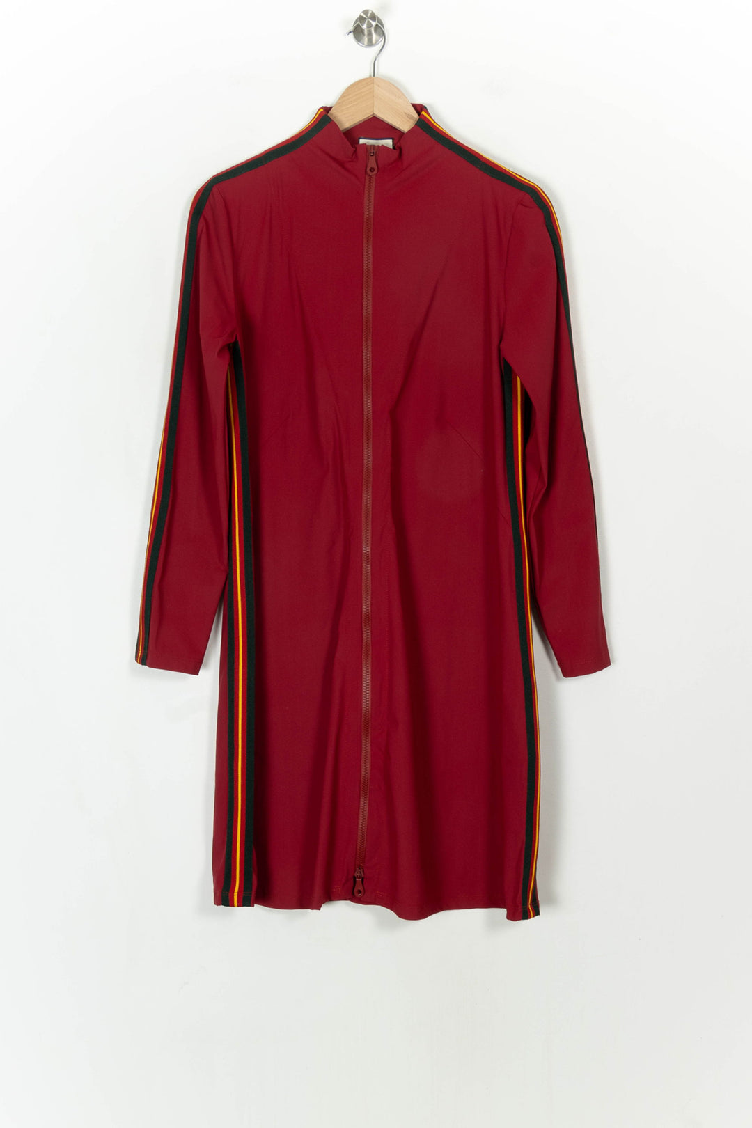 Robe Zippée Bordeaux et Noir - Taille XL/42 de la marque Indies | PARAD119216 - Vendu par Paradigme - Image 2