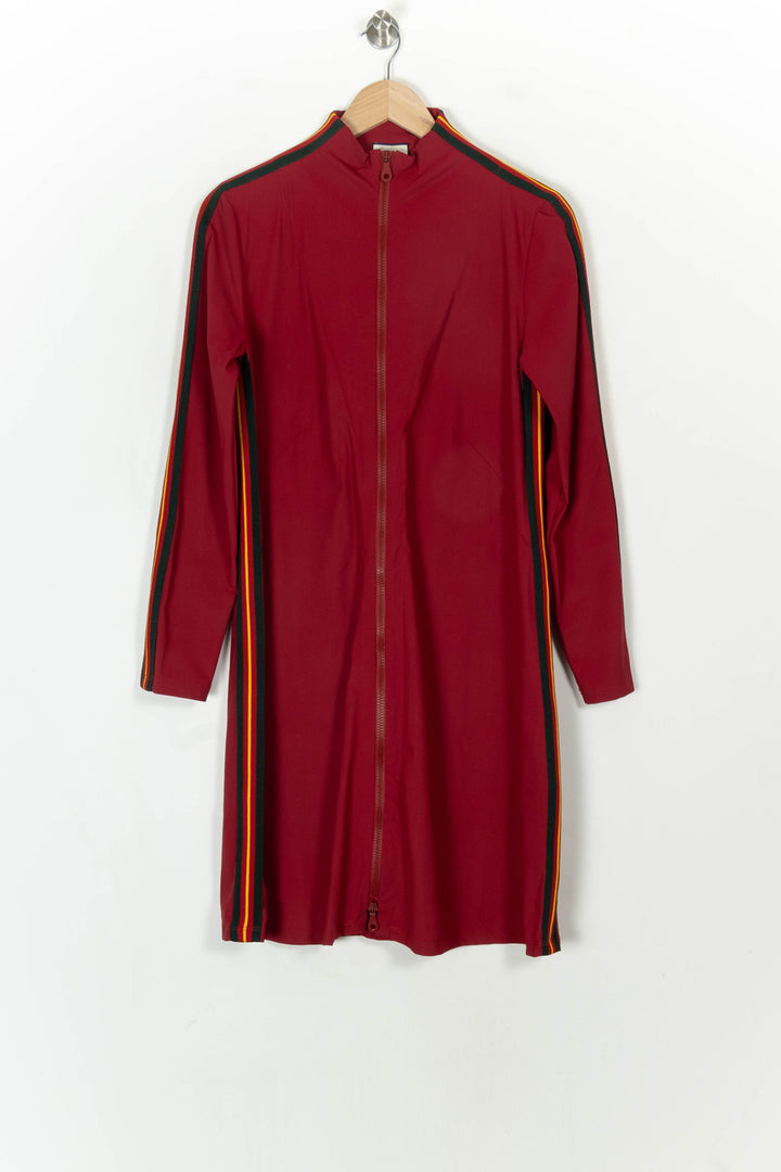 Robe Zippée Bordeaux et Noir - Taille XL/42 de la marque Indies | PARAD119216 - Vendu par Paradigme - Image 2