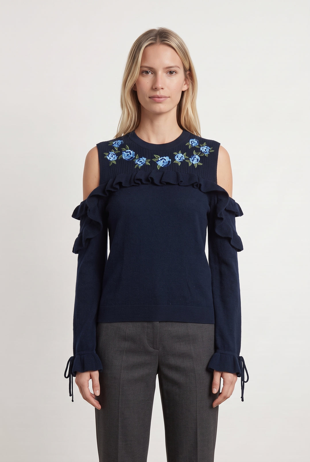 Pull Bleu - Taille XS/34 de la marque The Kooples | PARAD119218 - Vendu par Paradigme - Image 1