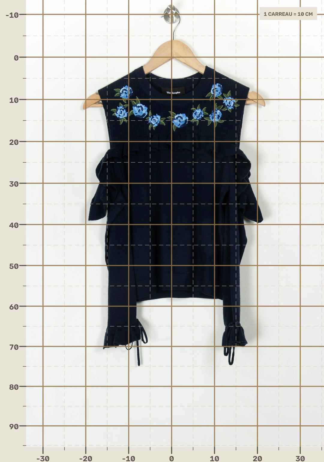 Pull Bleu - Taille XS/34 de la marque The Kooples | PARAD119218 - Vendu par Paradigme - Image 4