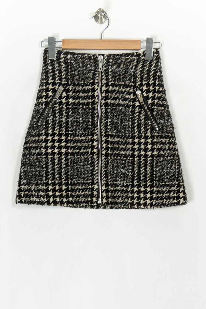 Jupe Courte Noire et Blanche - Taille XS/34 de la marque The Kooples | PARAD119221 - Vendu par Paradigme - Image 2