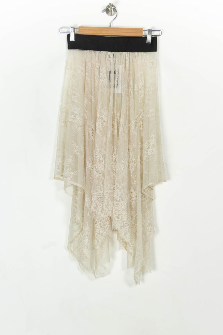 Jupe Asymétrique Beige - Taille S/36 de la marque Maje | PARAD119222 - Vendu par Paradigme - Image 5
