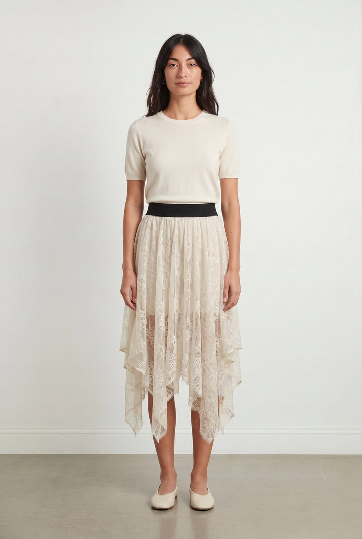 Jupe Asymétrique Beige - Taille S/36 de la marque Maje | PARAD119222 - Vendu par Paradigme - Image 1