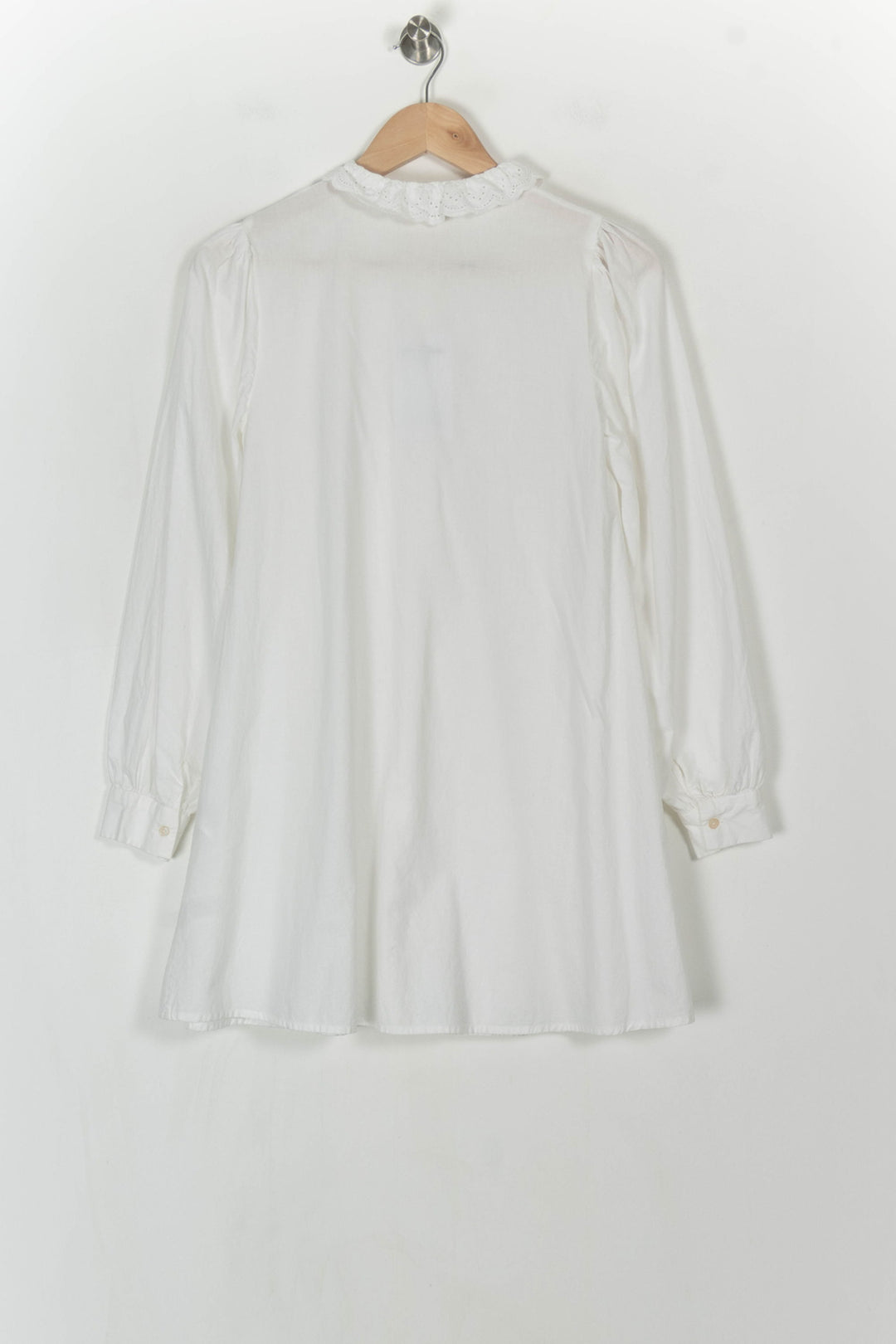 Robe Chemise Blanche - Taille XS/34 de la marque Sézane | PARAD119223 - Vendu par Paradigme - Image 5