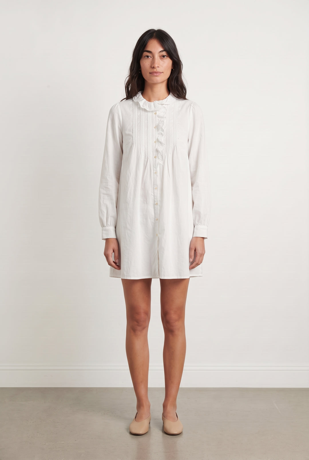 Robe Chemise Blanche - Taille XS/34 de la marque Sézane | PARAD119223 - Vendu par Paradigme - Image 1