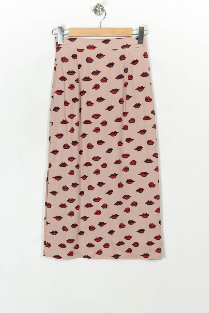 Jupe Longue Rose et Rouge - Taille XS/34 de la marque IKKS | PARAD119224 - Vendu par Paradigme - Image 5