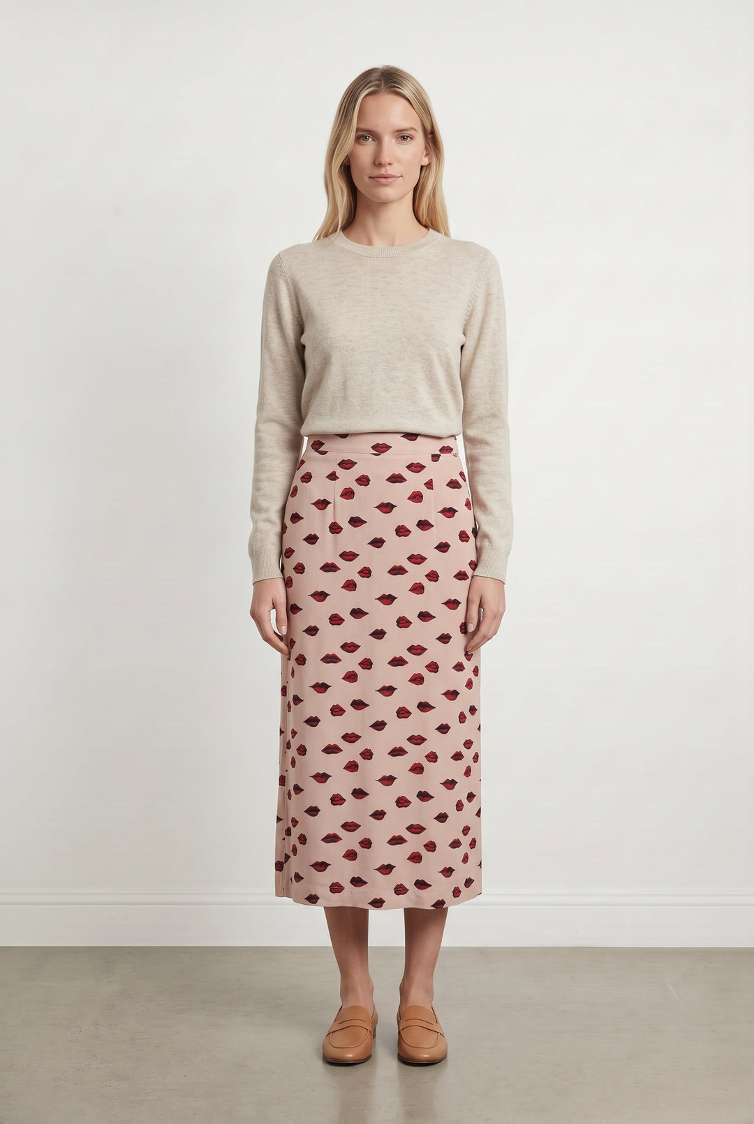 Jupe Longue Rose et Rouge - Taille XS/34 de la marque IKKS | PARAD119224 - Vendu par Paradigme - Image 1
