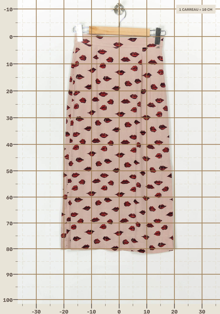 Jupe Longue Rose et Rouge - Taille XS/34 de la marque IKKS | PARAD119224 - Vendu par Paradigme - Image 4