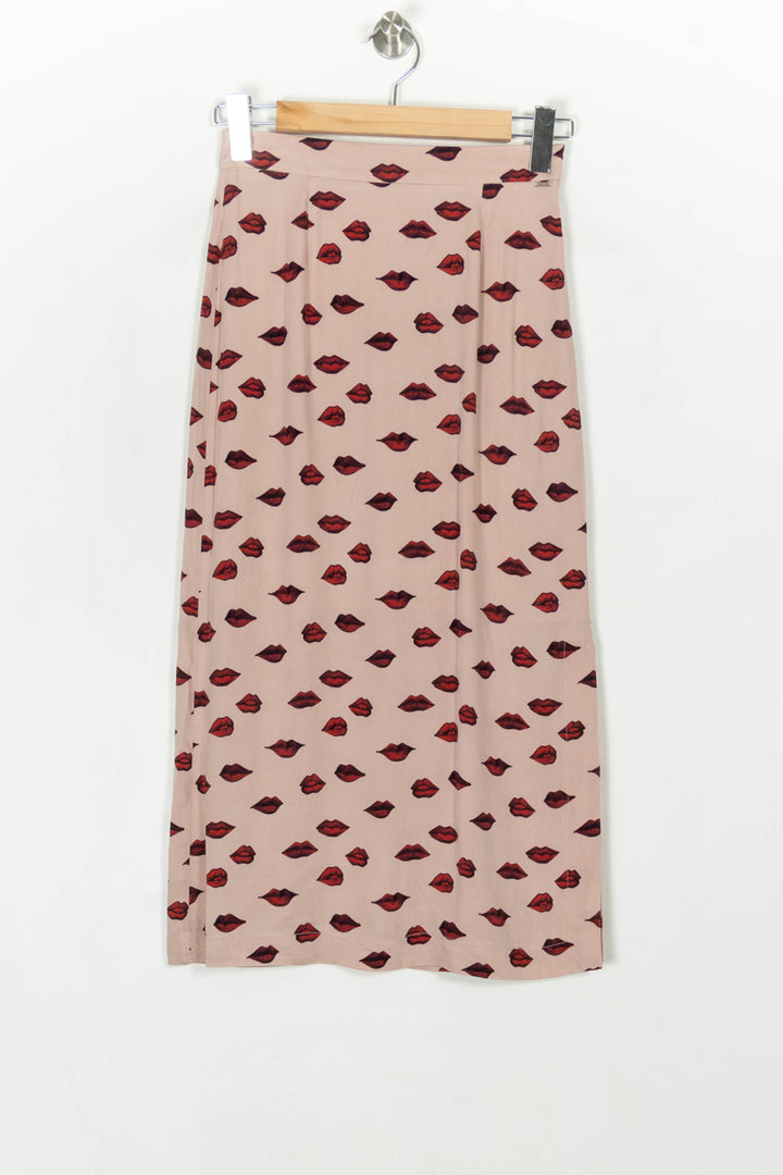 Jupe Longue Rose et Rouge - Taille XS/34 de la marque IKKS | PARAD119224 - Vendu par Paradigme - Image 2