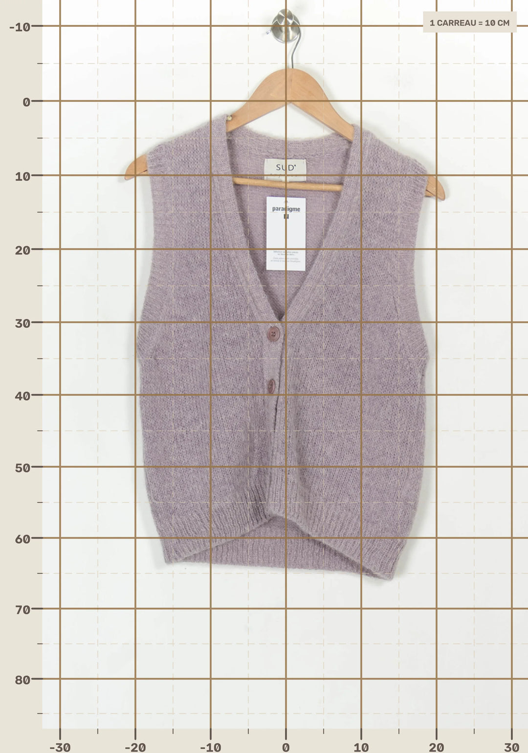 Gilet Violet - Taille S/36 de la marque Sud express | PARAD119225 - Vendu par Paradigme - Image 4