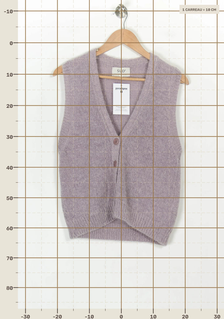 Gilet Violet - Taille S/36 de la marque Sud express | PARAD119225 - Vendu par Paradigme - Image 4
