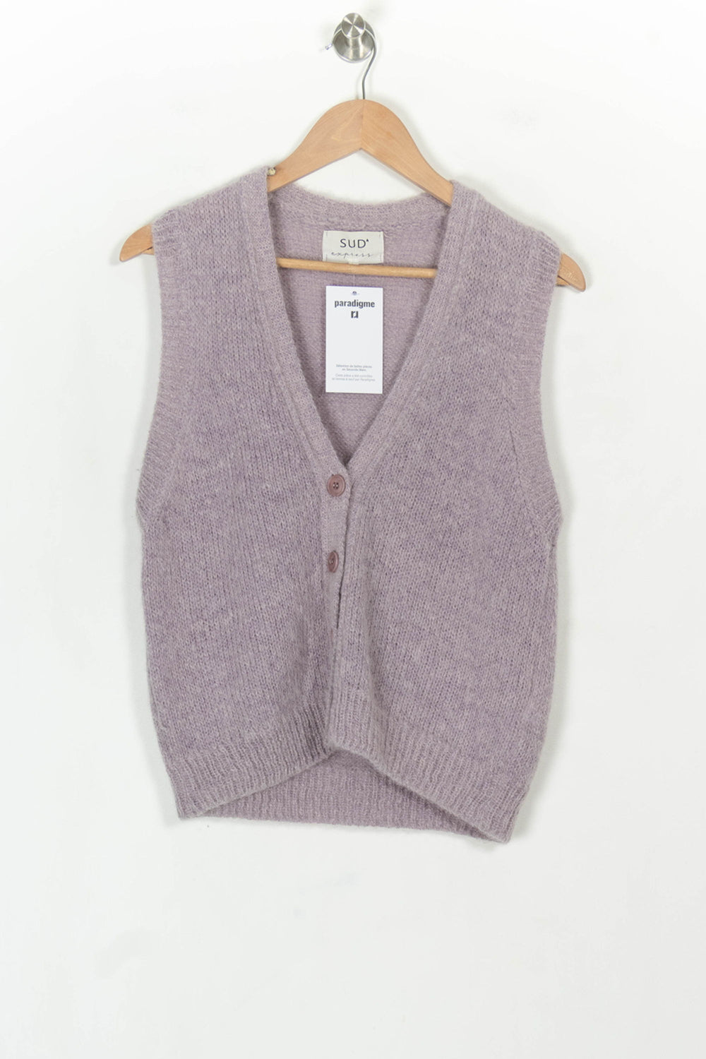 Gilet Violet - Taille S/36 de la marque Sud express | PARAD119225 - Vendu par Paradigme - Image 2