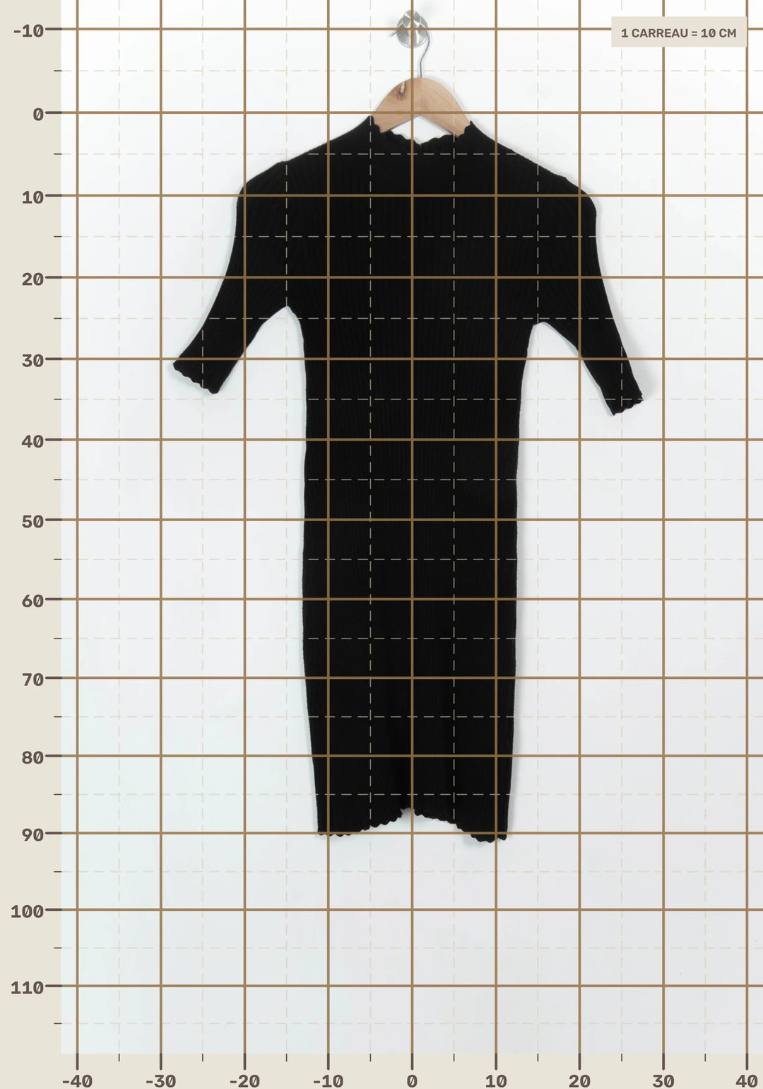Robe Pull Noire - Taille XS/34 de la marque Petite Mendigote | PARAD119226 - Vendu par Paradigme - Image 4