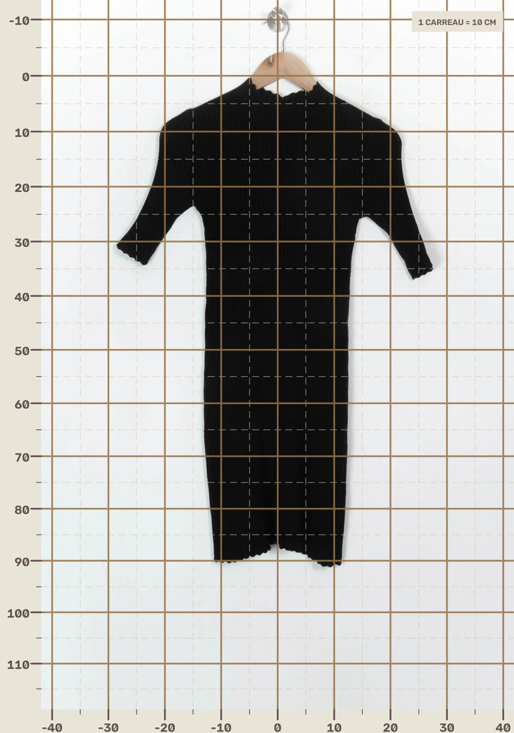 Robe Pull Noire - Taille XS/34 de la marque Petite Mendigote | PARAD119226 - Vendu par Paradigme - Image 4