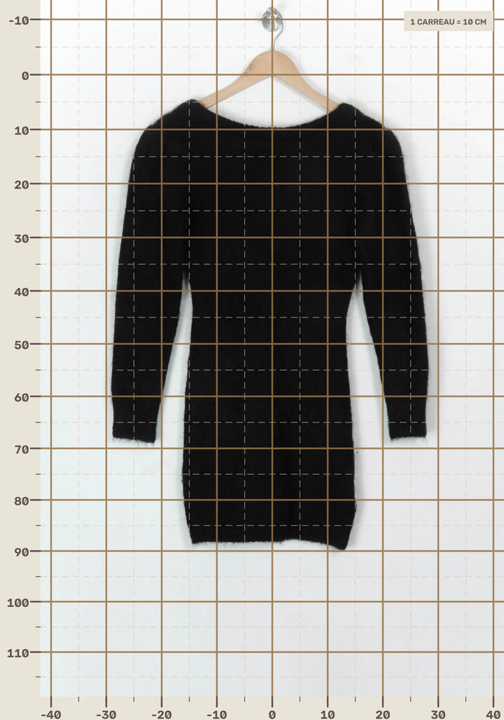 Robe Pull Noire - Taille S/36 de la marque ba&amp;sh | PARAD119227 - Vendu par Paradigme - Image 4