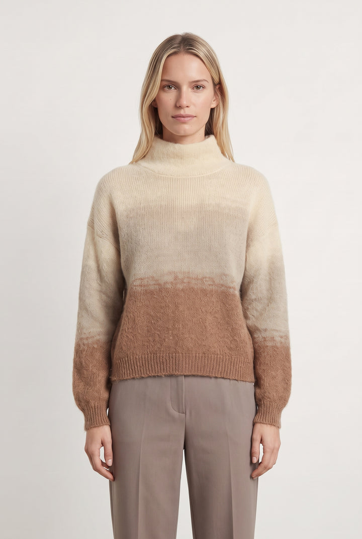 Pull Beige et Marron - Taille S/36 de la marque Kookai | PARAD119232 - Vendu par Paradigme - Image 1