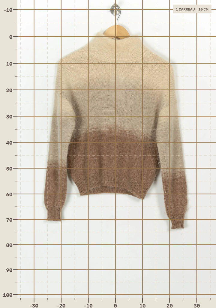 Pull Beige et Marron - Taille S/36 de la marque Kookai | PARAD119232 - Vendu par Paradigme - Image 4