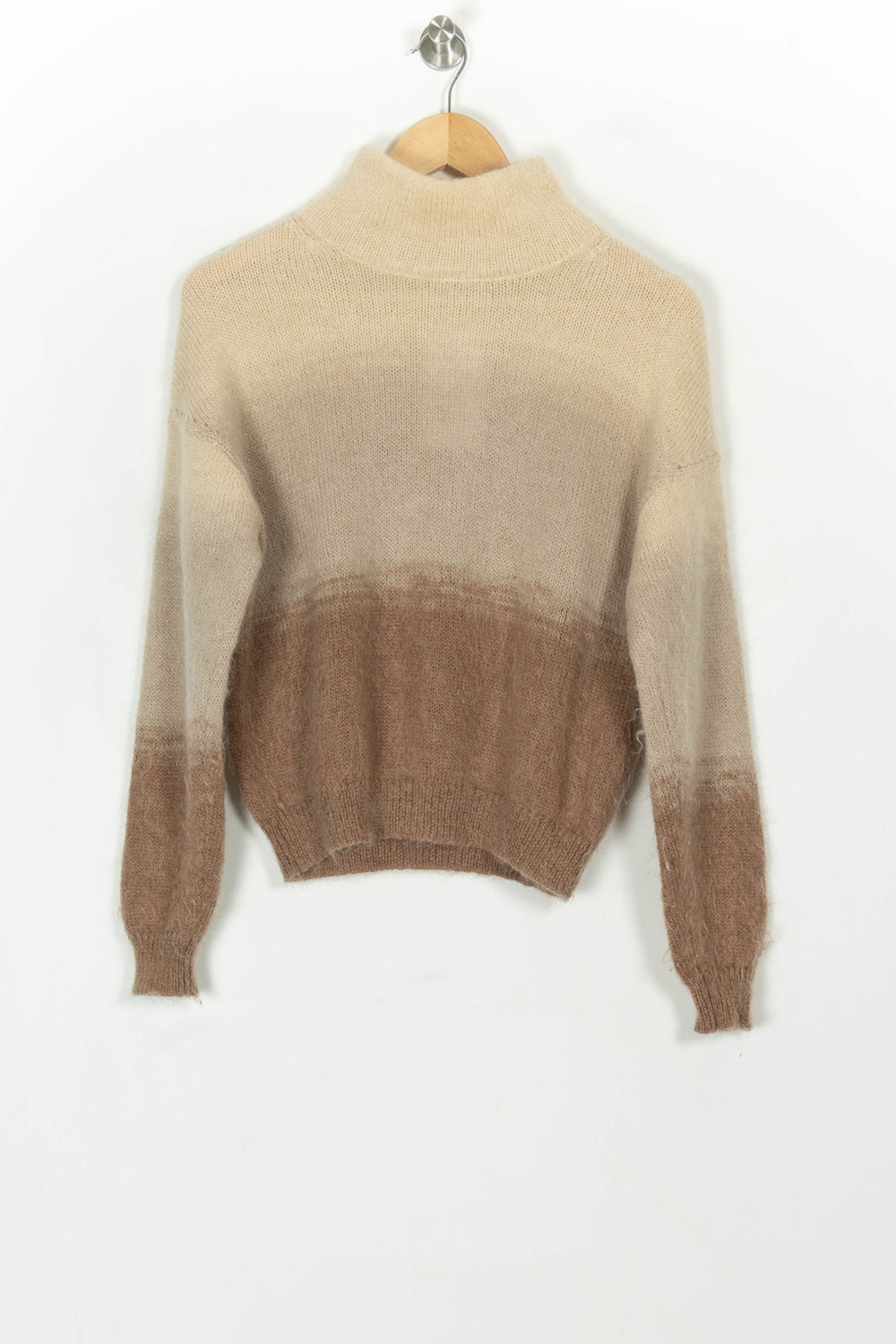 Pull Beige et Marron - Taille S/36 de la marque Kookai | PARAD119232 - Vendu par Paradigme - Image 2
