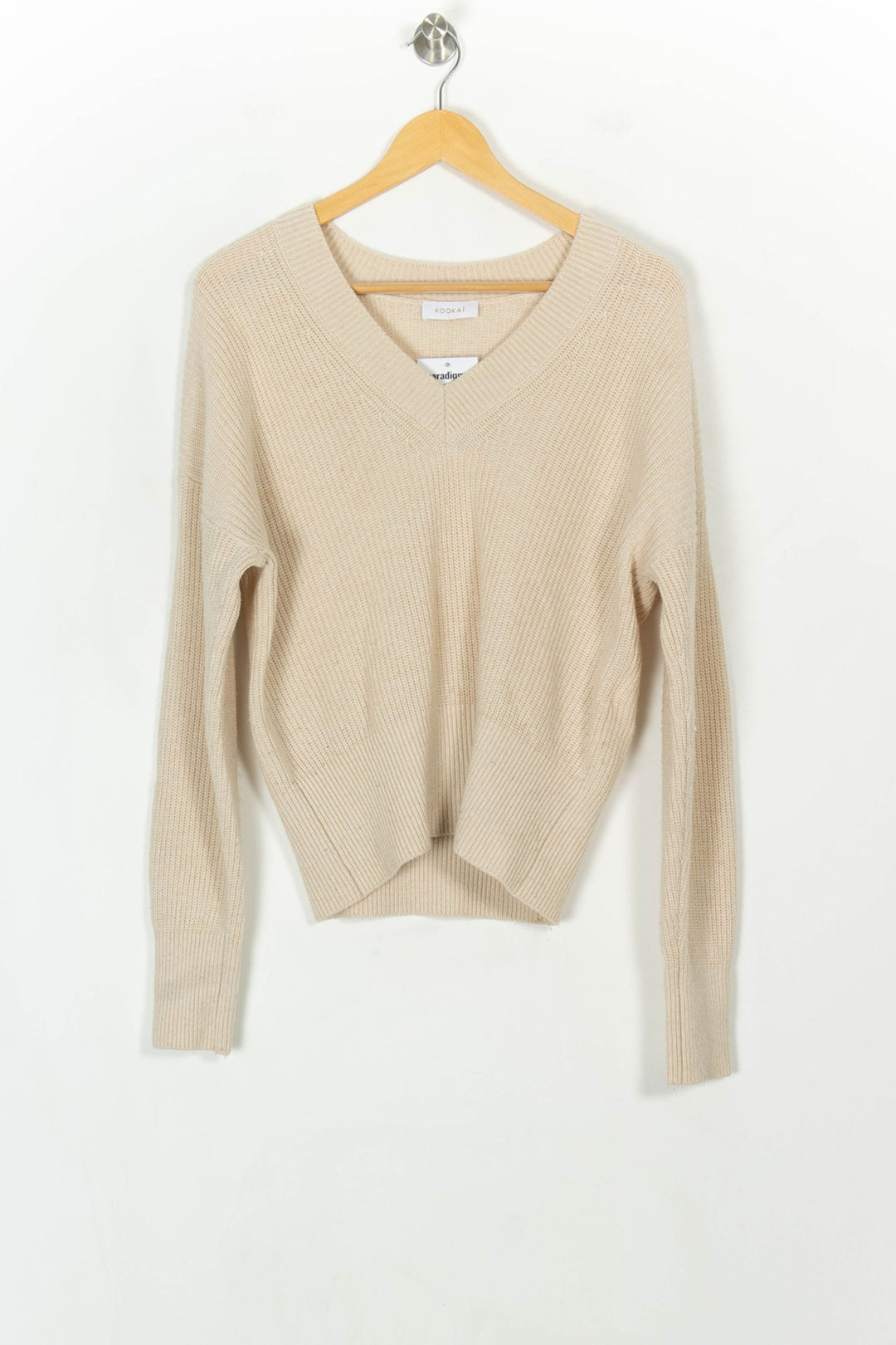 Pull Beige - Taille XS/34 de la marque Kookai | PARAD119233 - Vendu par Paradigme - Image 2