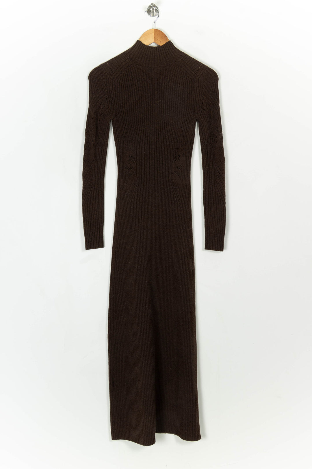 Robe Longue Marron - Taille XS/34 de la marque ba&amp;sh | PARAD119237 - Vendu par Paradigme - Image 5