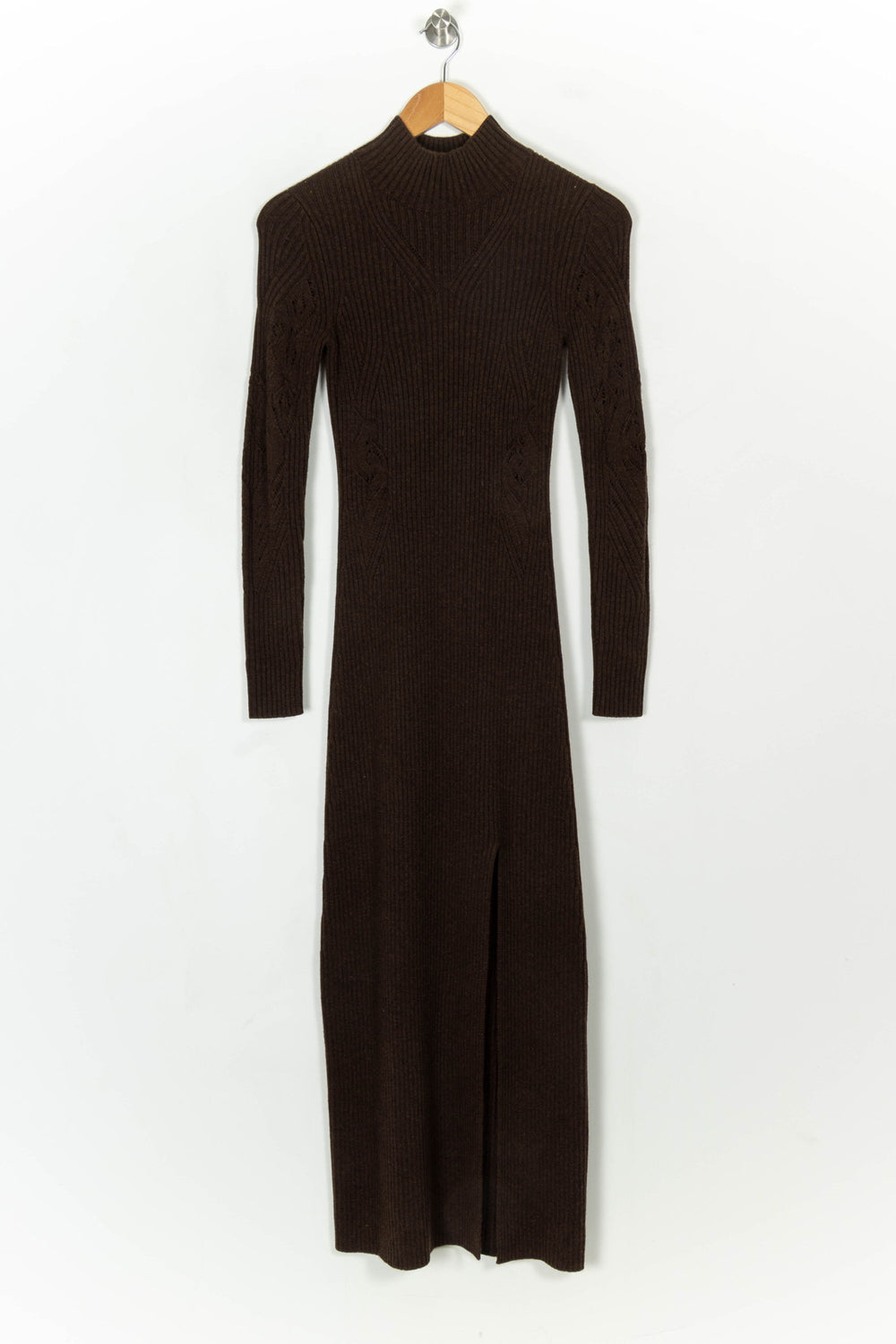 Robe Longue Marron - Taille XS/34 de la marque ba&sh | PARAD119237 - Vendu par Paradigme - Image 2