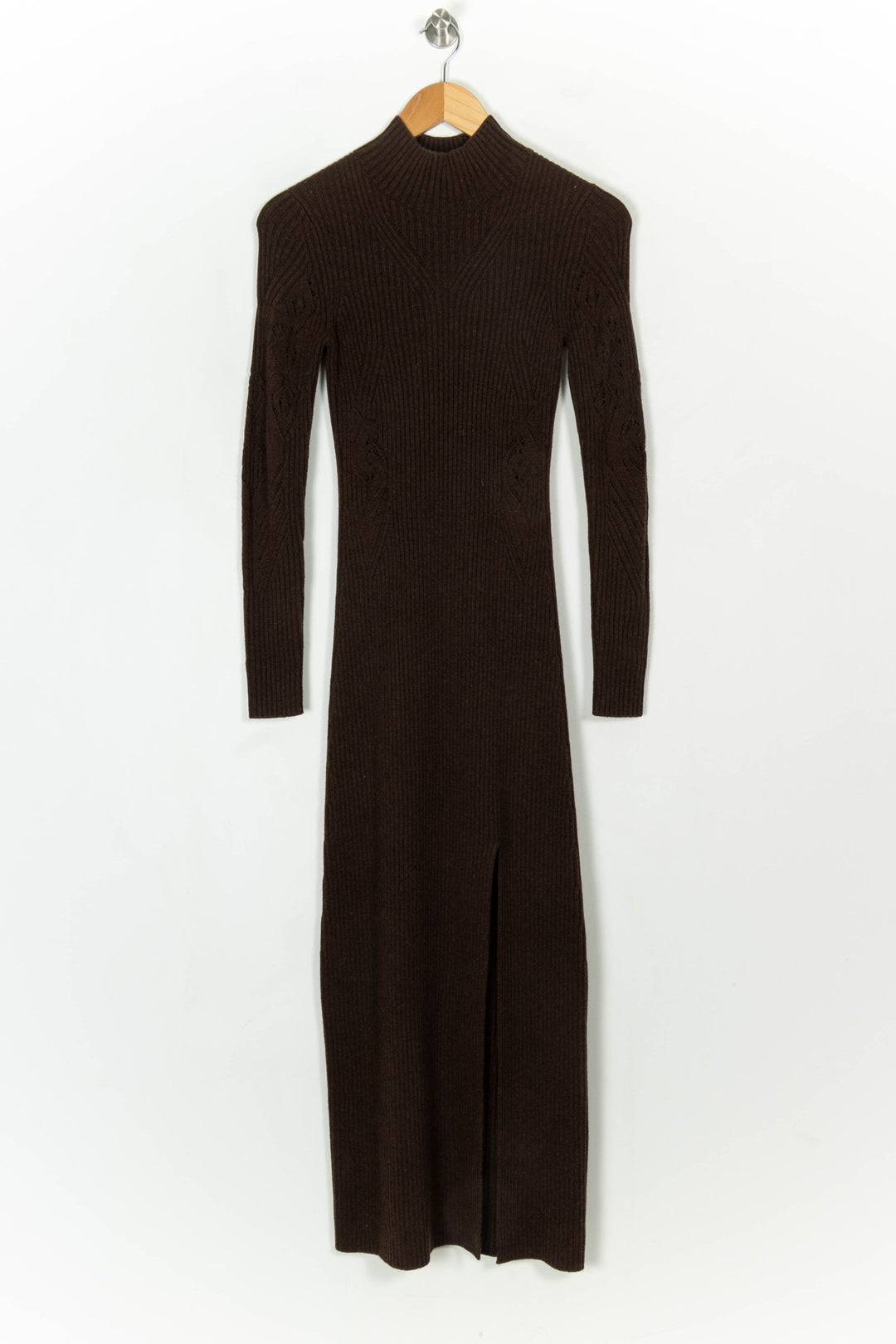 Robe Longue Marron - Taille XS/34 de la marque ba&amp;sh | PARAD119237 - Vendu par Paradigme - Image 2