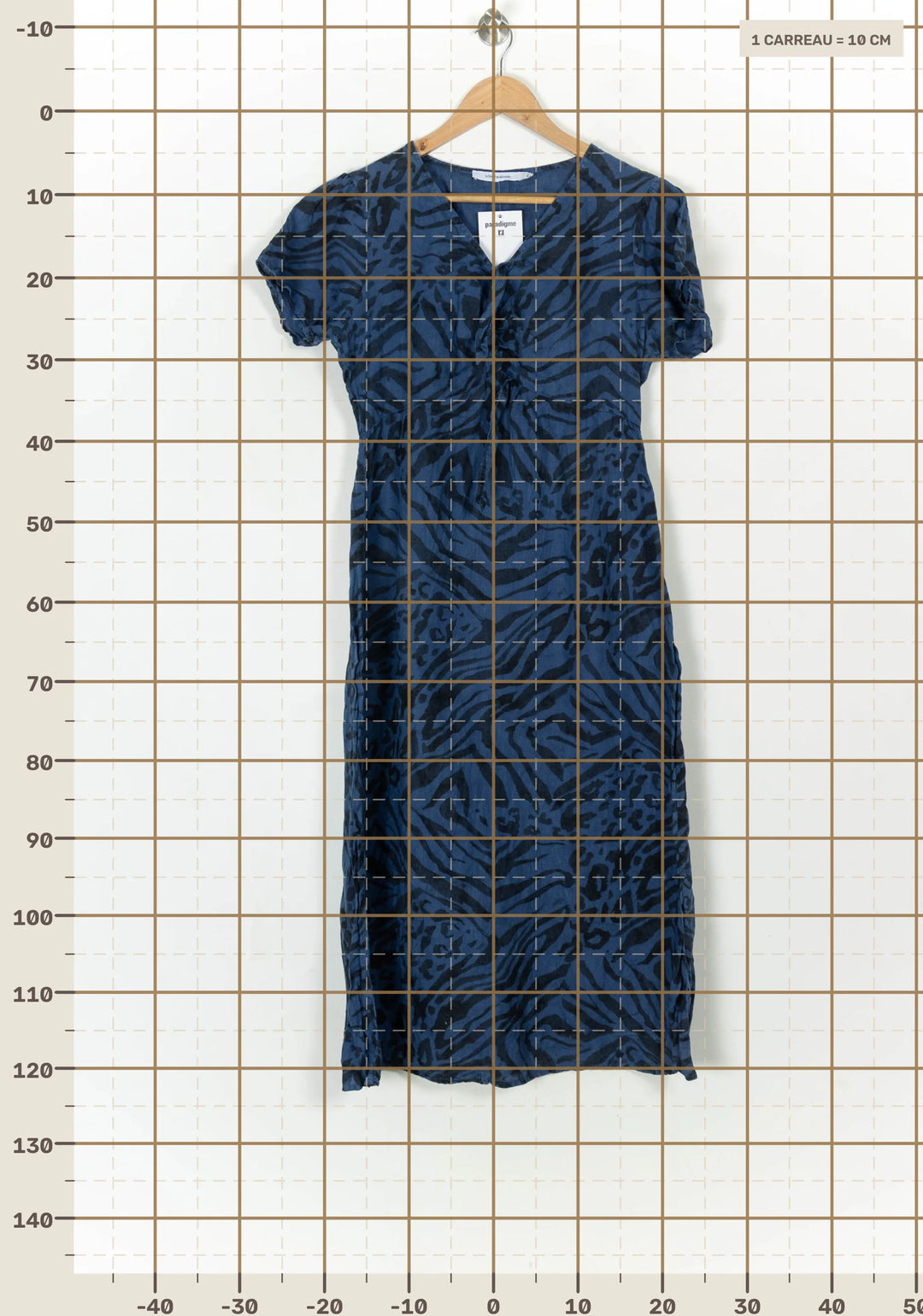 Robe Bleu et Noir - Taille L/40 de la marque La Fée Maraboutée | PARAD119238 - Vendu par Paradigme - Image 4