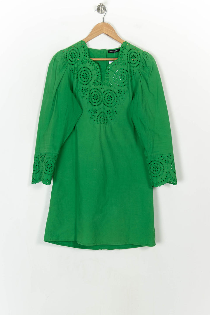 Robe Courte Verte - Taille L/40 de la marque Tara Jarmon | PARAD119239 - Vendu par Paradigme - Image 2