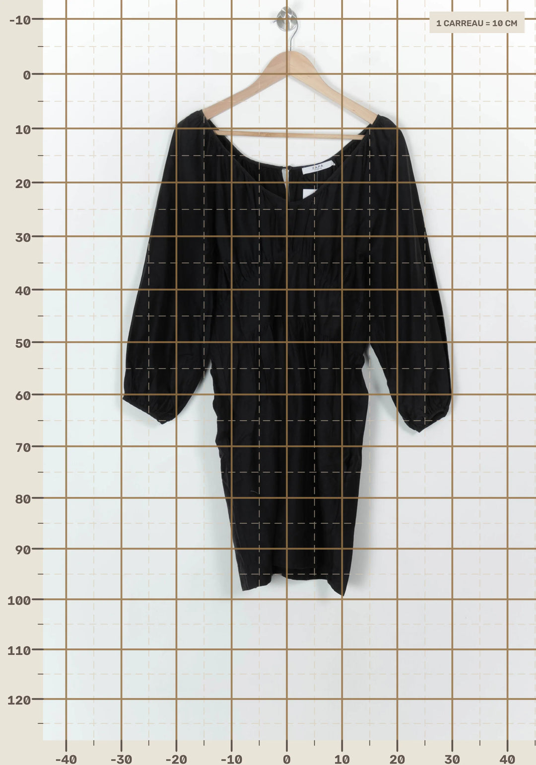 Robe Courte Noire - Taille L/40 de la marque ZAPA | PARAD119241 - Vendu par Paradigme - Image 4