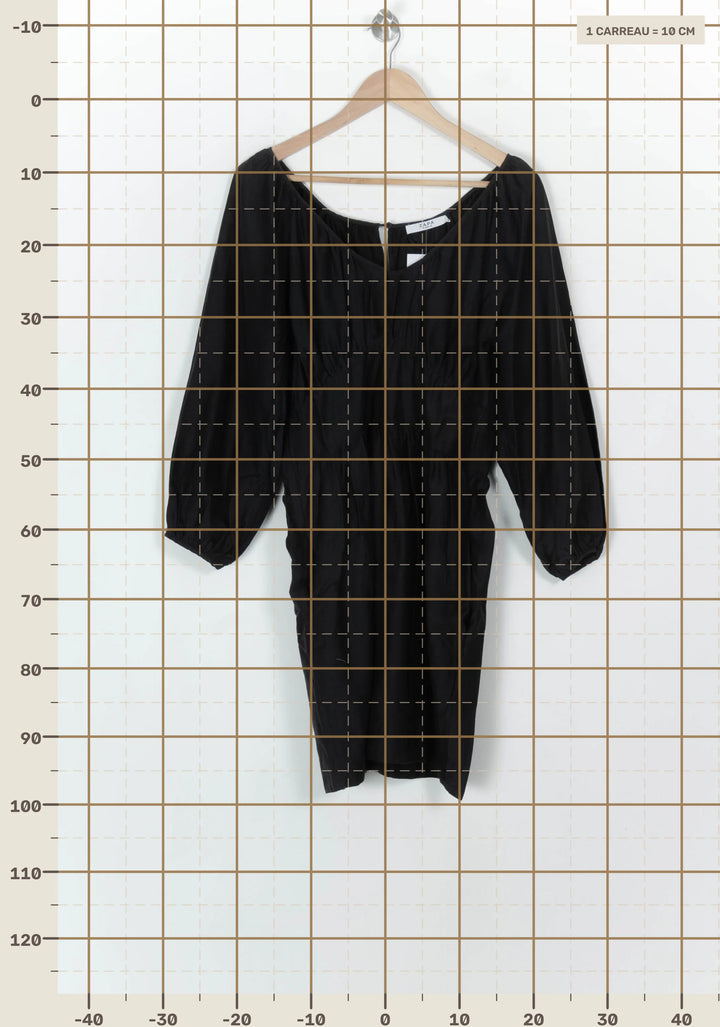 Robe Courte Noire - Taille L/40 de la marque ZAPA | PARAD119241 - Vendu par Paradigme - Image 4