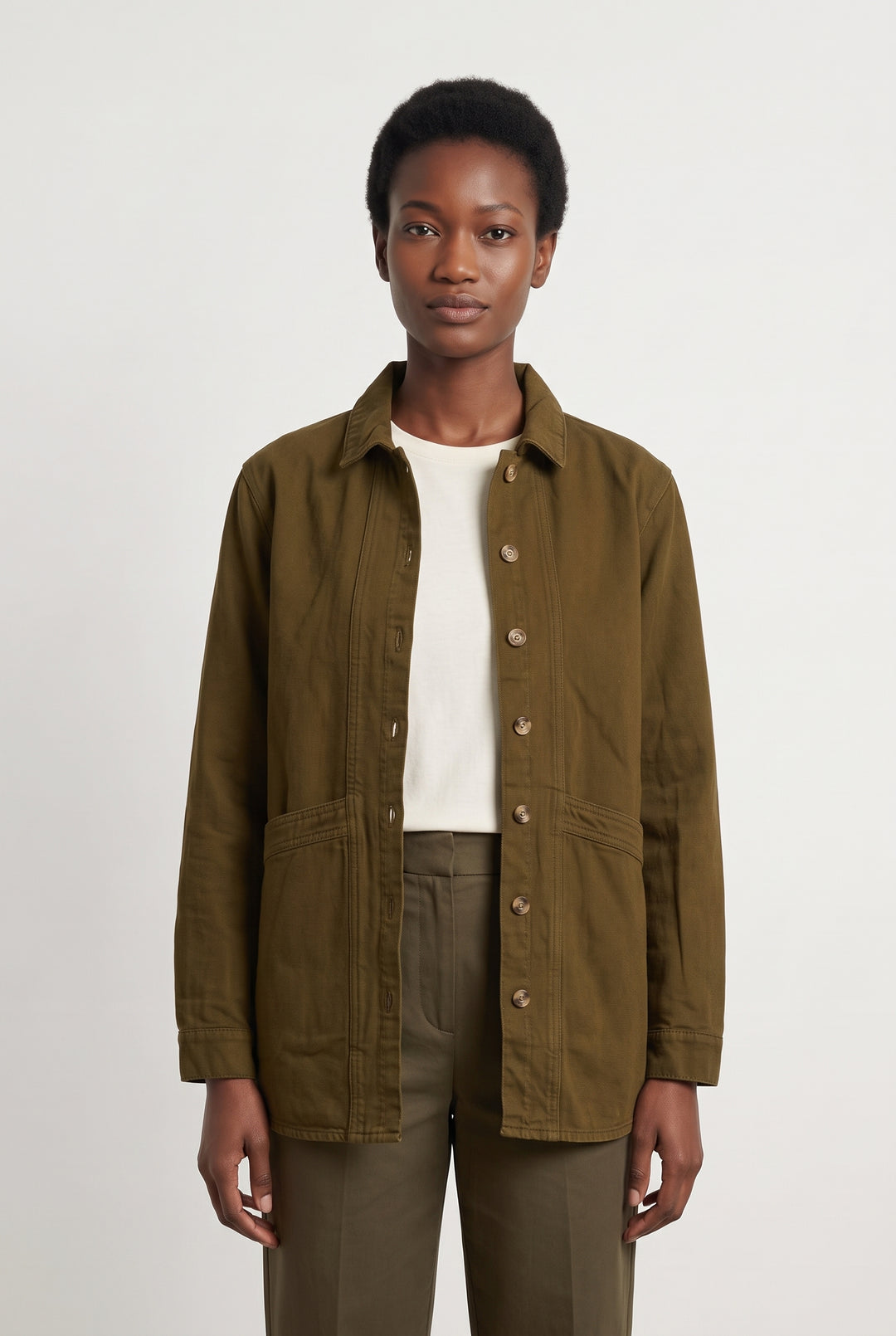 Veste Verte - Taille M/38 de la marque Sézane | PARAD119243 - Vendu par Paradigme - Image 1