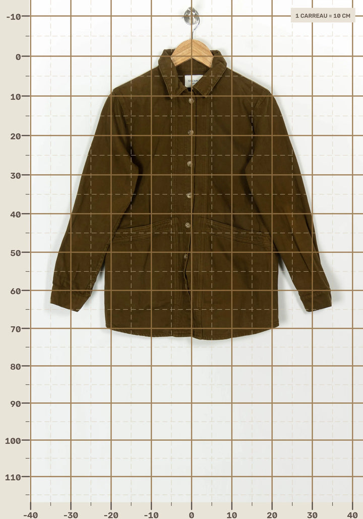 Veste Verte - Taille M/38 de la marque Sézane | PARAD119243 - Vendu par Paradigme - Image 4