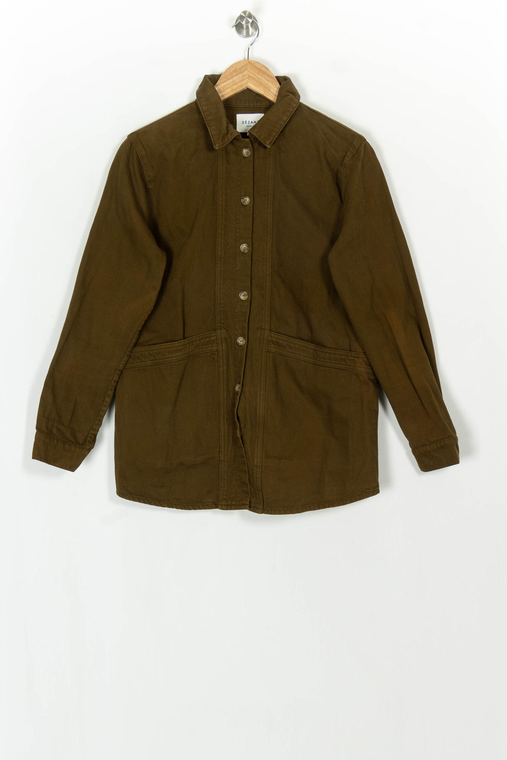 Veste Verte - Taille M/38 de la marque Sézane | PARAD119243 - Vendu par Paradigme - Image 2