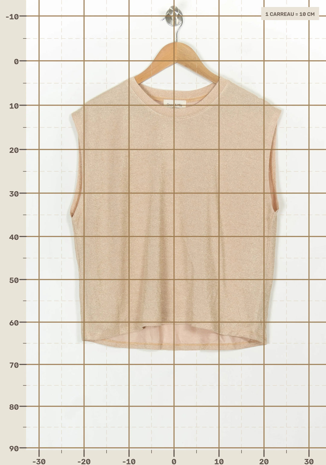Débardeur Beige - Taille M/38 de la marque Grace &amp; Mila | PARAD119244 - Vendu par Paradigme - Image 4