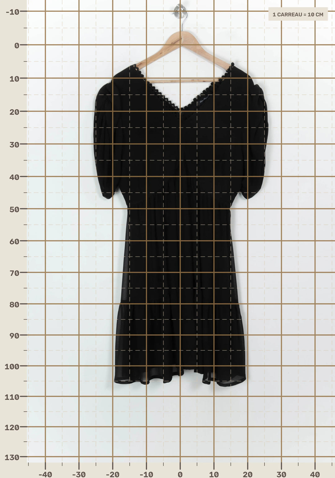 Robe Courte Noire - Taille XL/42 de la marque Bleu Blanc Rouge | PARAD119251 - Vendu par Paradigme - Image 4