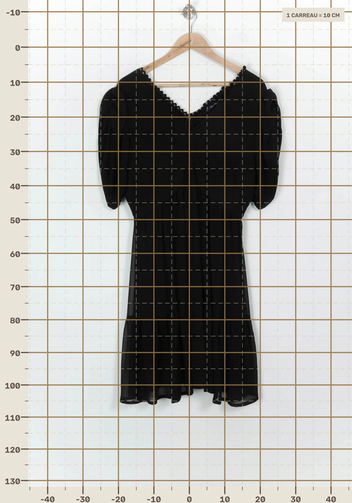 Robe Courte Noire - Taille XL/42 de la marque Bleu Blanc Rouge | PARAD119251 - Vendu par Paradigme - Image 4